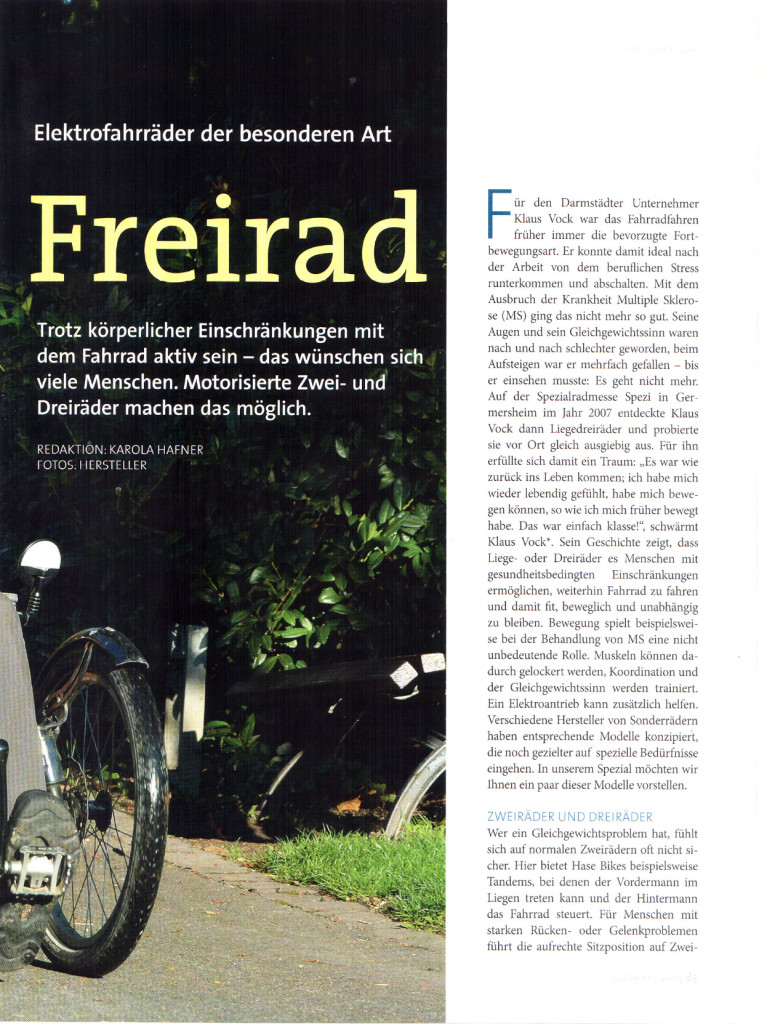 Freiheit auf drei Rädern
