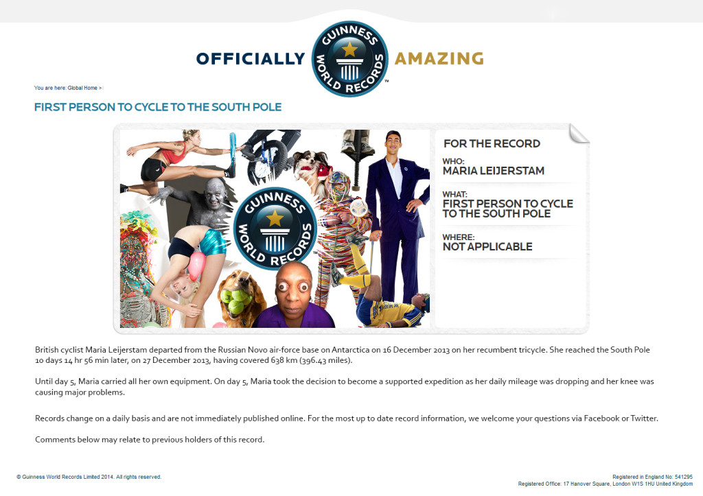 Polar Tour im Giunness-Buch