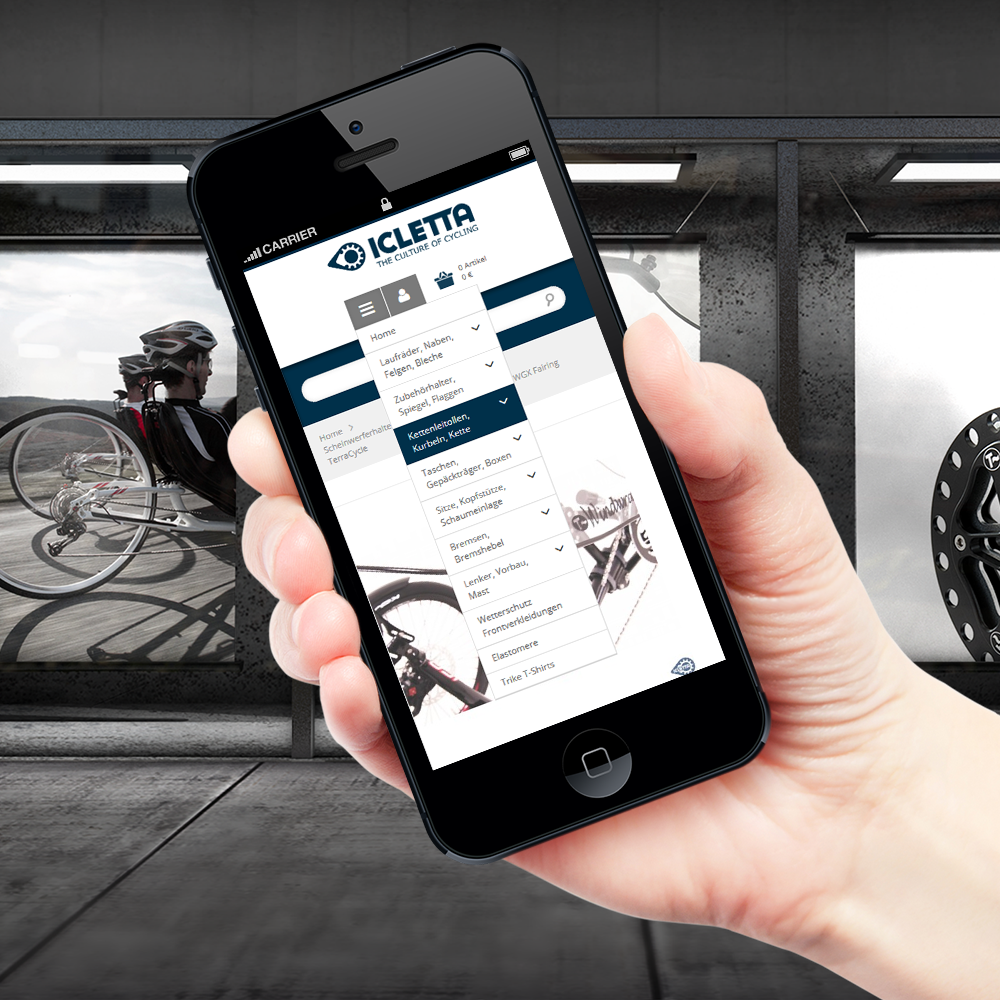 Neues Design für den Liegeradzubehör Webshop