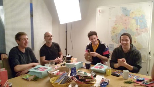 Auspacken und Aufessen