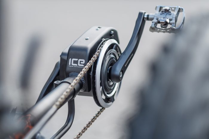 Das ICE Full Fat Liegedreirad mit Shimano Steps E-Antrieb