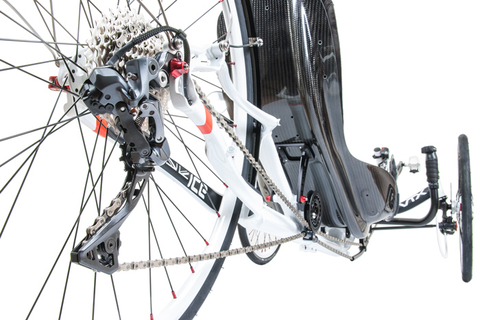 Shimano Di2 Ultegra am ICE VTX Liegedreirad